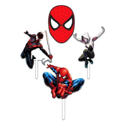 Set figurine tort Spider-Man, Bloom Atelier, Placaj MDF