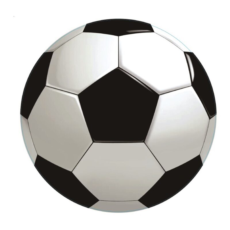 Piniata alb, negru, 43 cm, minge fotbal, QT9802