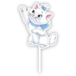 Topper tort UV Pisicuta Marie, Inedit Print, TC668, Plexiglas, 10 cm