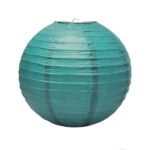 Lampion hartie 30 cm Turcoaz