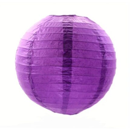 Lampion hartie 30 cm Mov pal