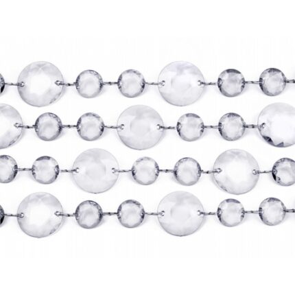 Ghirlanda cristale, Deco, Transparent, 1m