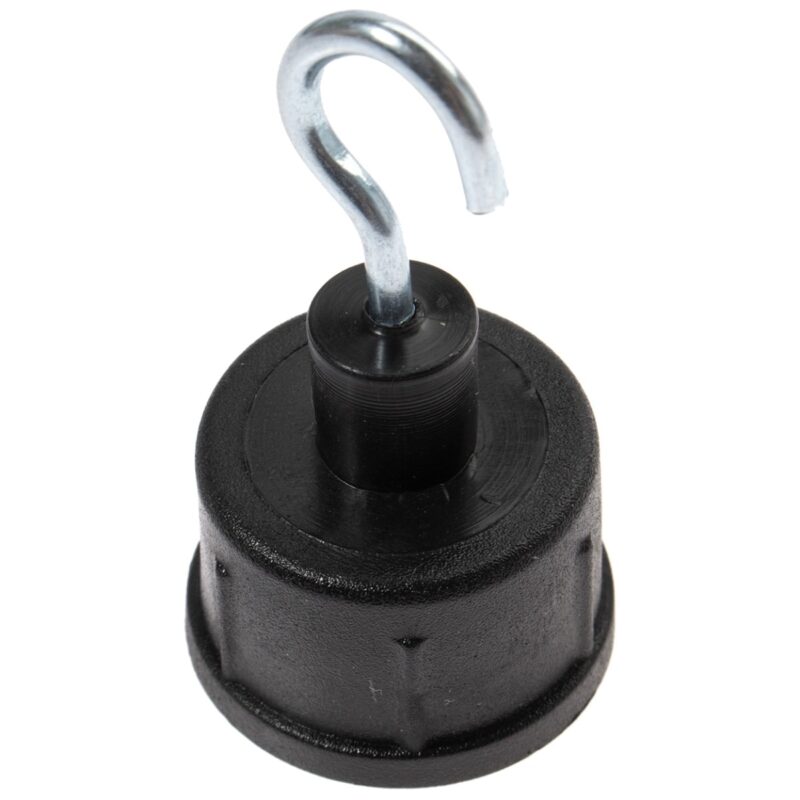 Suport carlig ghirlanda Eko-Light, 2.5x5 cm, Negru
