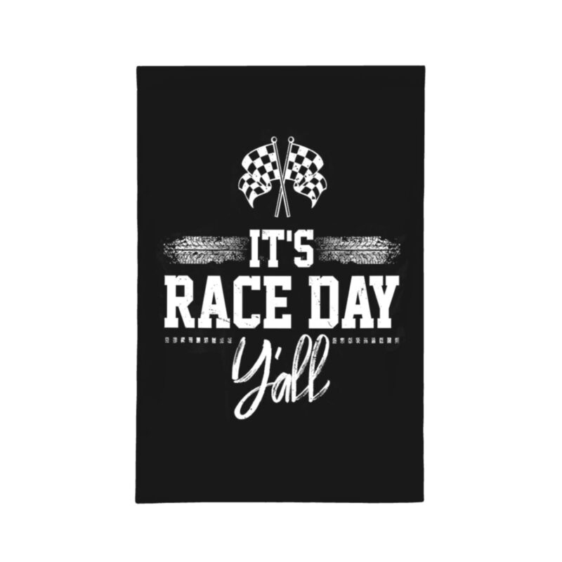 Steag decorativ, Poliester, 30x45cm, Negru/Alb