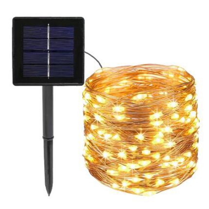 Ghirlanda luminoasa LED cu panou solar, LVT, 500 LED-uri, lungime 5190 cm