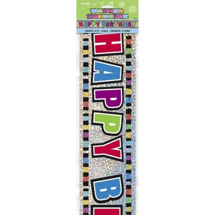 Banda decorativa petrecere, Unique, Plastic, 365 cm, Multicolor