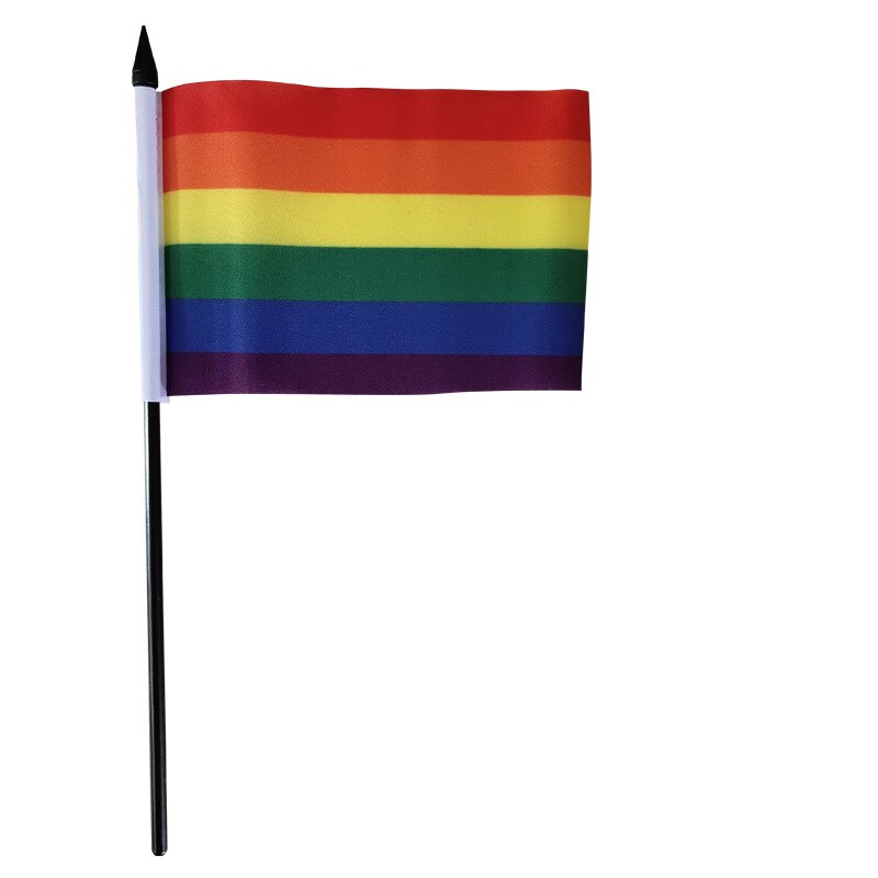 Steag LGBT+, Llwl, Poliester, 10x15 cm, Multicolor