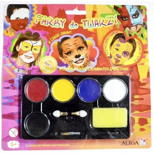 Vopsea de fata, Aliga, 5 culori