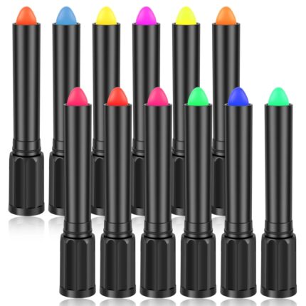 Set 12 crete pentru fata si corp, NUT, fluorescenta pe intuneric, Multicolor