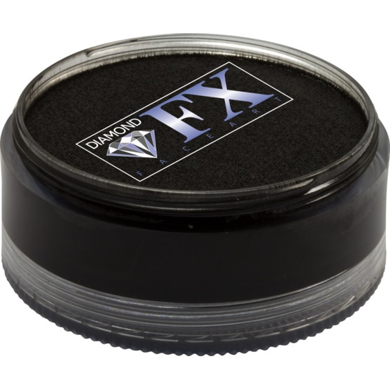 Vopsea pentru fata sau corp, Diamond FX Negru Mat, 90 g
