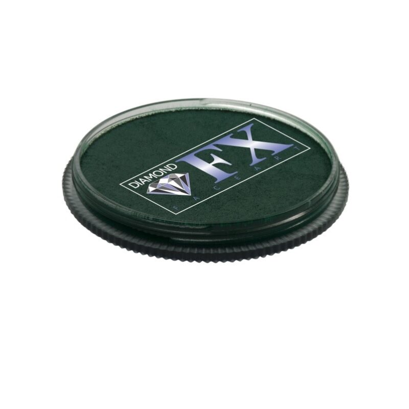 Vopsea pentru fata sau corp, Diamond FX Verde Inchis Mat, 30 g