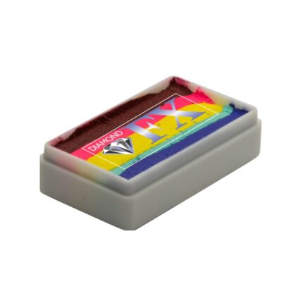 Vopsea pentru fata sau corp, Diamond FX Splitcake Curcubeu Real, 30 g