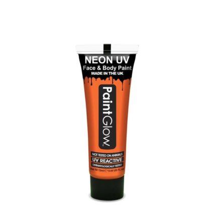 Fard UV Neon pentru make up corp si fata, 13 ml, orange fluorescent