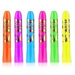 Set 6 Creioane Neon pentru Pictura Faciala, Luminoase in Intuneric, Multicolor, pentru Petreceri si Halloween