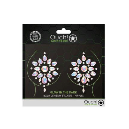 Set autocolante corporale fosforescente, Ouch!, Rasina, multicolor, 19x0.5x18cm