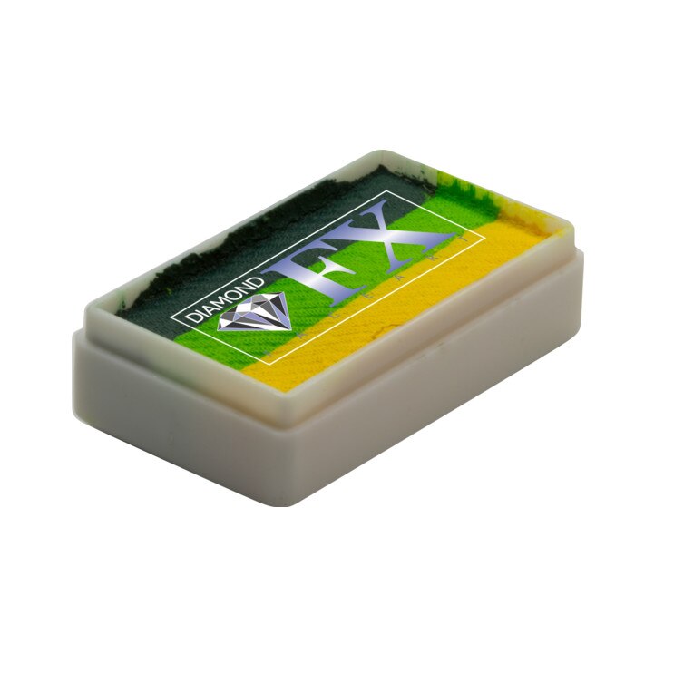 Vopsea pentru fata sau corp, Diamond FX Splitcake Padure verde, 30 g