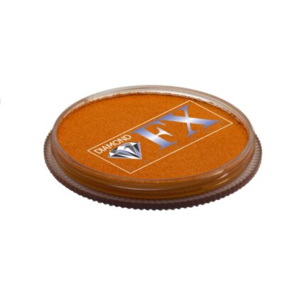 Vopsea pentru fata sau corp, Diamond FX Portocaliu Metalic, 30 g