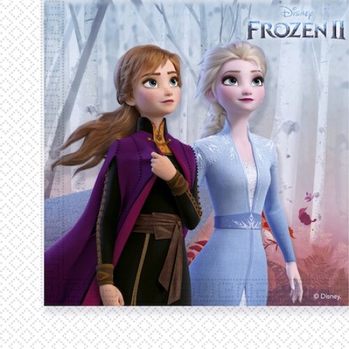 Set 16 servetele din hartie, multicolor, 25x25 cm, Disney, Frozen