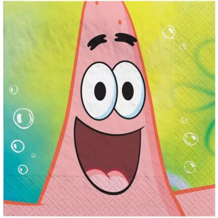 Set 16 Servetele Petrecere Sponge Bob, 33x33cm, AMS 512627