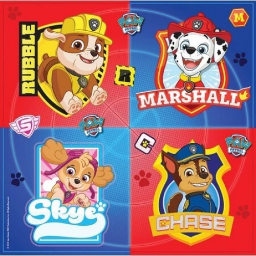 Set 16 servetele hartie Paw Patrol / Patrula Catelusilor 33 x 33 cm