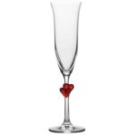 Set 2 pahare pentru sampanie Stolzle L'Amour, rosu, 175 ml