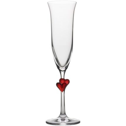 Set 2 pahare pentru sampanie Stolzle L'Amour, rosu, 175 ml