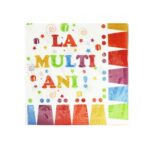 Set servetele 33 x 33 cm La multi Ani 20 buc