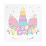 Set 10 servetele unicorn holograma 33x 33 cm