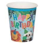 Pahare de Carton Party Animale tematica jungla 270ml - 6buc