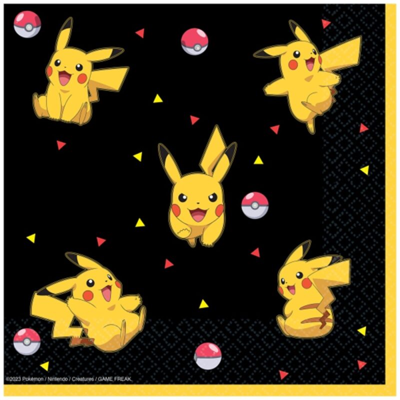 Set 16 Servetele Pokemon 33x33cm 9917107