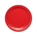 Set 10 farfurii petrecere, 18cm, rosu