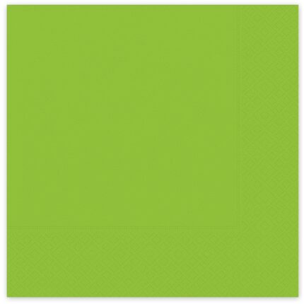 Set 16 Servetele Petrecere, 33 x 33cm, Verde Lime Pastel, PL7062