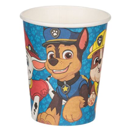 Set 6 pahare din hartie pentru petreceri Paw Patrol 270 ml