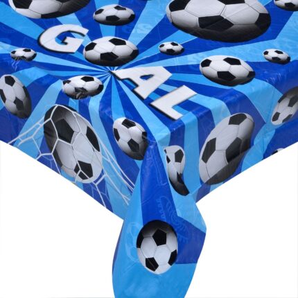 Fata de masa din plastic pentru petrecerea copiilor Micul Fotbalist Shopiens®, de unica folosinta, 180 x 120 cm