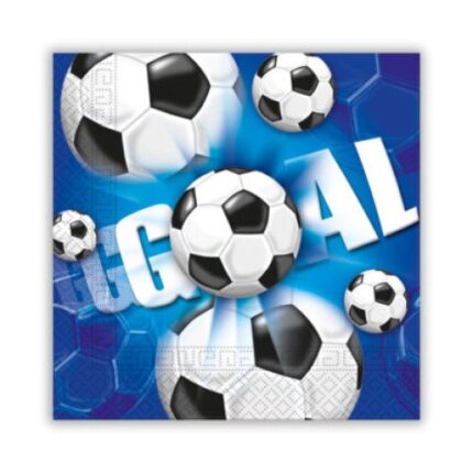Set 20 servetele model footbal, multicolor, 33x33 cm