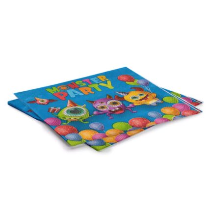 Set 12 servetele Monsters Inc