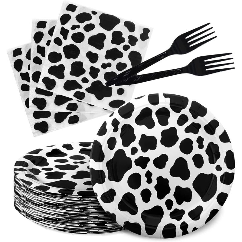 Set vesela petrecere, Negru/Alb