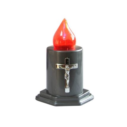 Candela electronica din plastic Argintie - 50 zile