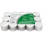Set 30 bucati lumanari pastila timp de ardere 4 h