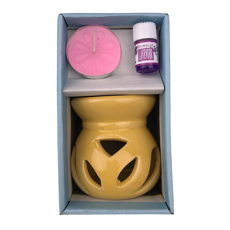 Set lumanare aromaterapia cu pastila ceara si ulei