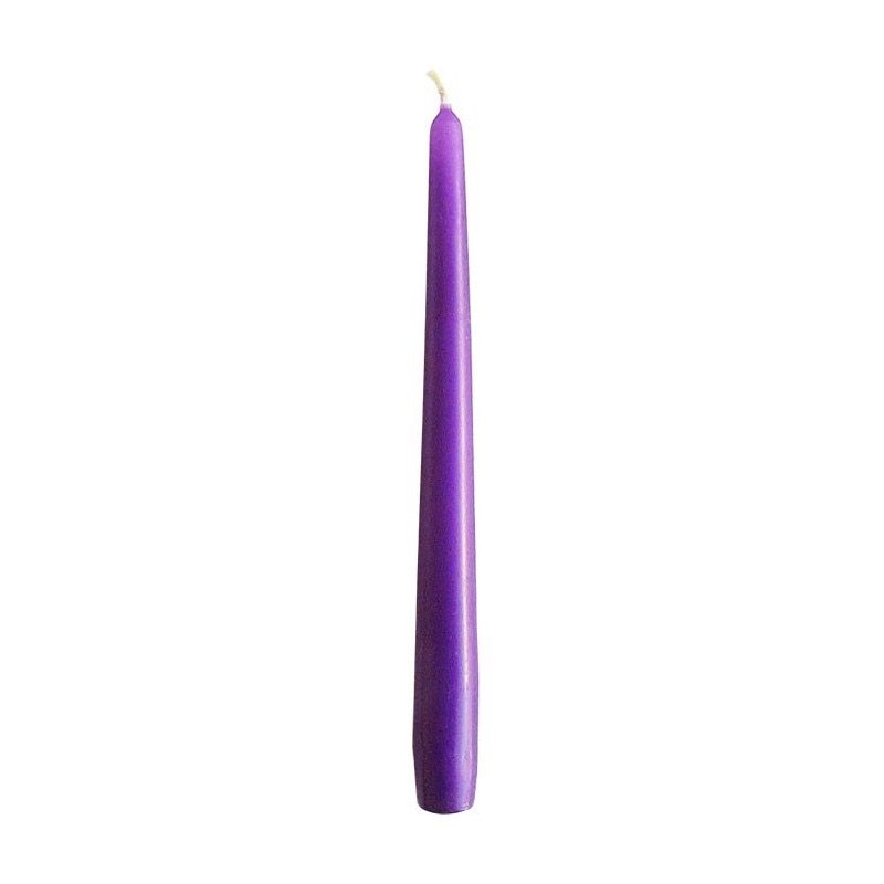 Set lumanari conice Bispol Violet S30-040, 10 bucati