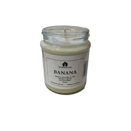 Lumanare din soia cu aroma de Banane 300gr