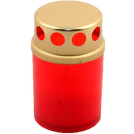 Candela plastic cu capac anti ploaie, 10h