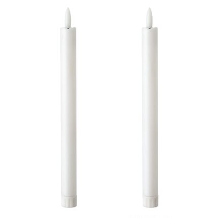 Set 2 buc lumanari cu LED, flacara realista palpaitoare, Syamag, 26x2 cm