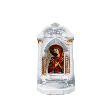 Candela mare din ipsos cu Familia Sfanta 16x12x29cm / EXT 9919_3