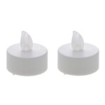 Set 2 lumanari LED, tip pastila, lumina albastra