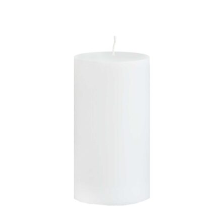 Lumanare decor alba H10cm D5,5cm