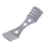 Suport metalic pentru fitil, otel inoxidabil argintiu, 9.5x2.5cm