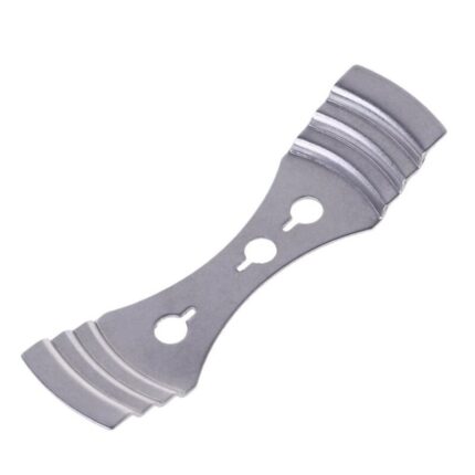 Suport metalic pentru fitil, otel inoxidabil argintiu, 9.5x2.5cm