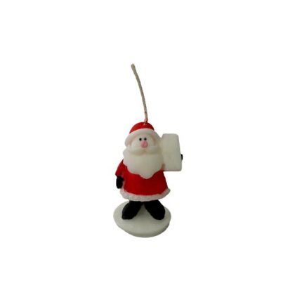 Lumanare decorativa parfumata pentru Craciun in forma de Mos Craciun Rosu, 20g, 6cm inaltime
